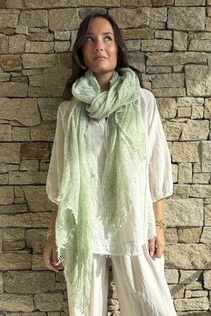 Speckled Rustic Scarf Green